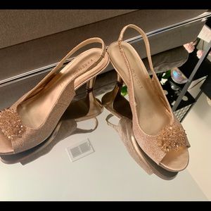 Champagne Slingback Open Toe